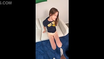 College Girl, Young And Inexperienced, Gets Fucked Hard In Her Dorm Room By A Guy.